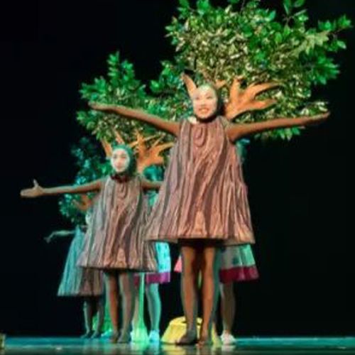 大树小树儿童绿色环保成人话剧舞台表演幼儿亲子道具儿童演出服